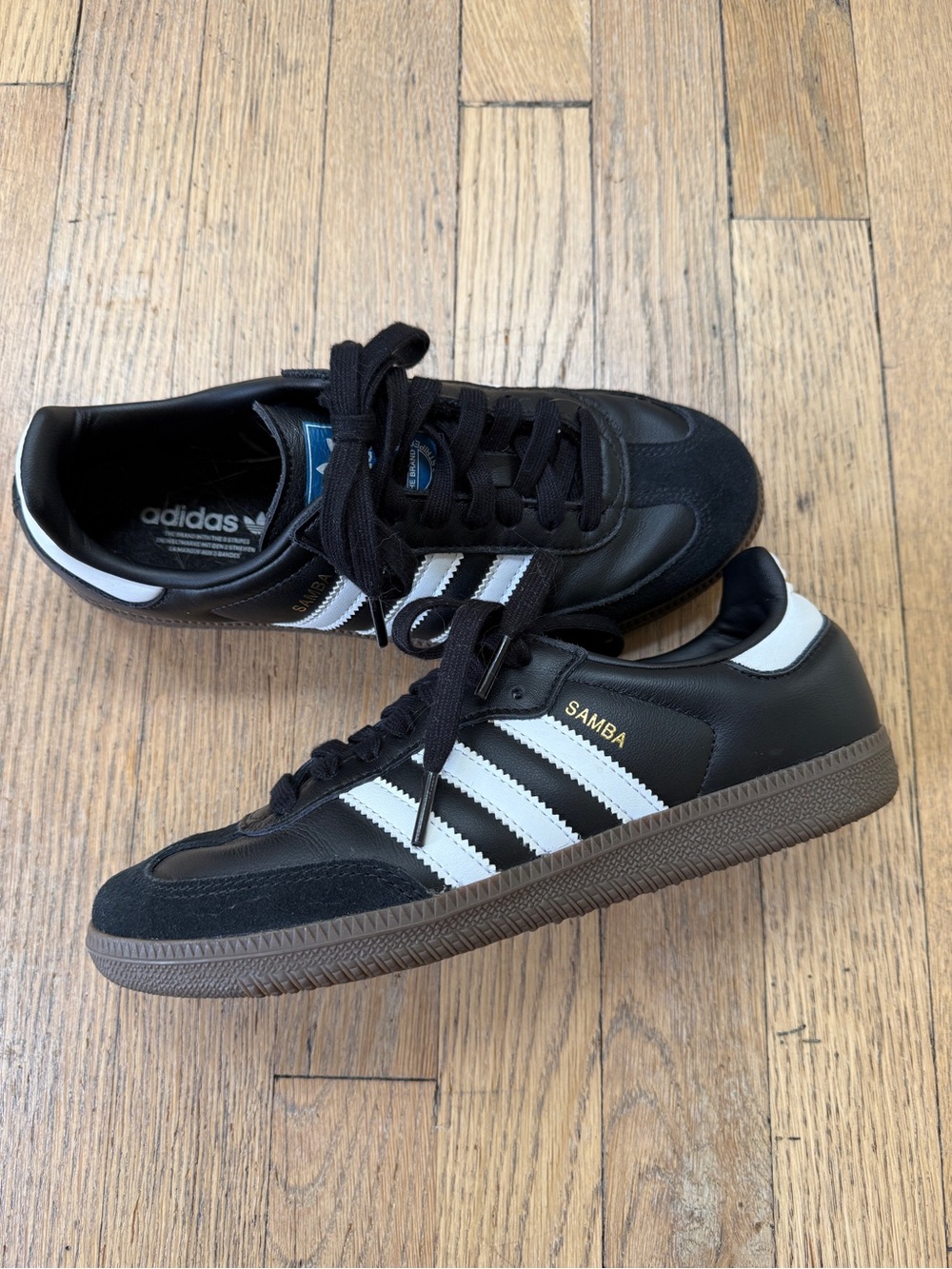 adidas Samba Black with White Stripes Women’s Sneakers